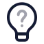 Quiz icon with twotone rounded style