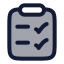 Quiz icon with duotone rounded style
