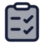 Quiz icon with duotone standard style