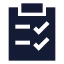 Quiz icon with solid sharp style
