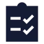Quiz icon with solid sharp style