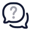 Quiz icon with twotone rounded style