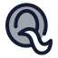 Quora icon with duotone standard style
