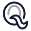 Quora icon with twotone rounded style