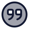 Quote Down Circle icon preview