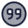 Quote Down Circle icon preview