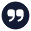 Quotedowncircle icon with solid rounded style