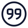 Quote Down Circle icon preview