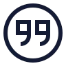 Quote Down Circle icon preview
