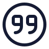 Quote Down Circle icon preview