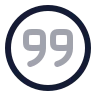 Quote Down Circle icon preview