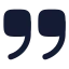 Quotedown icon with solid rounded style