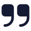 Quotedown icon with solid standard style