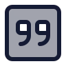Quote Down Square icon preview