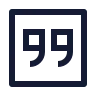 Quote Down Square icon preview