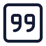 Quote Down Square icon preview