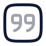 Quote Down Square icon preview