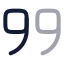 Quotedown icon with twotone rounded style