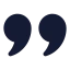 Quote icon with solid standard style