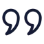 Quote icon with stroke standard style