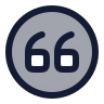 Quote Up Circle icon preview
