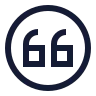 Quote Up Circle icon preview