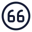 Quoteupcircle icon with stroke standard style