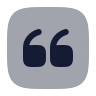 Quote Up Square icon preview