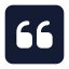 Quoteupsquare icon with solid standard style
