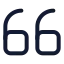 Quoteup icon with stroke standard style