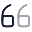 Quoteup icon with twotone rounded style