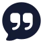 Quotes icon with solid standard style
