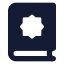 Quran icon with solid standard style