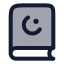 Quran icon with duotone rounded style