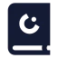 Quran icon with solid sharp style