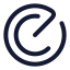 Radar icon with stroke rounded style