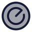 Radar icon with duotone standard style