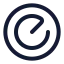 Radar icon with stroke rounded style