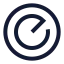 Radar icon with stroke sharp style