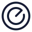 Radar icon with stroke standard style