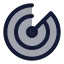 Radar icon with duotone standard style