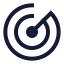 Radar icon with stroke sharp style