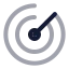 Radar icon with twotone rounded style