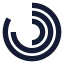 Radial icon with solid sharp style
