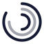 Radial icon with twotone rounded style