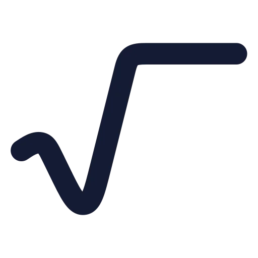 Radical Icon in Solid Rounded style