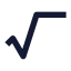Radical icon with solid sharp style