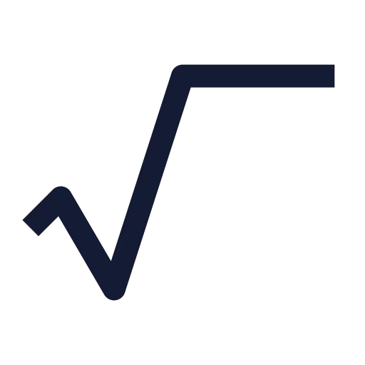 Radical Icon in Stroke Sharp style