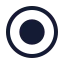 Radiobutton icon with solid standard style