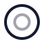 Radiobutton icon with twotone rounded style